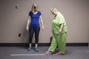 Girl Doing Balance Activity