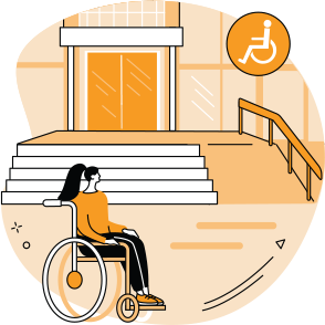 accessible ramp illustration